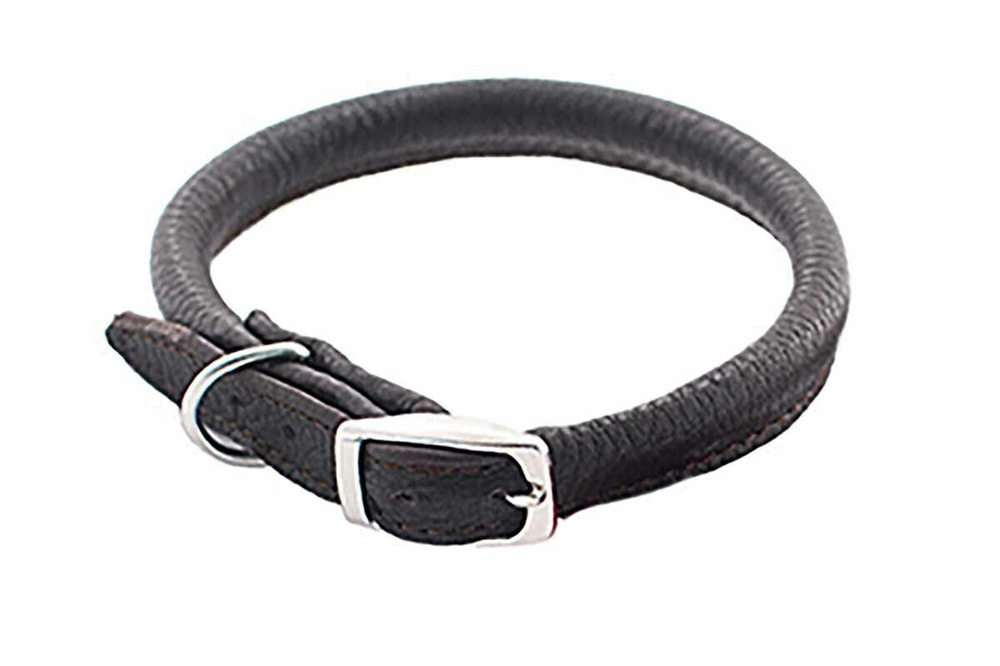 ZOOM Ошейник кожаный круглый Cord 10 мм, 46-52 мм