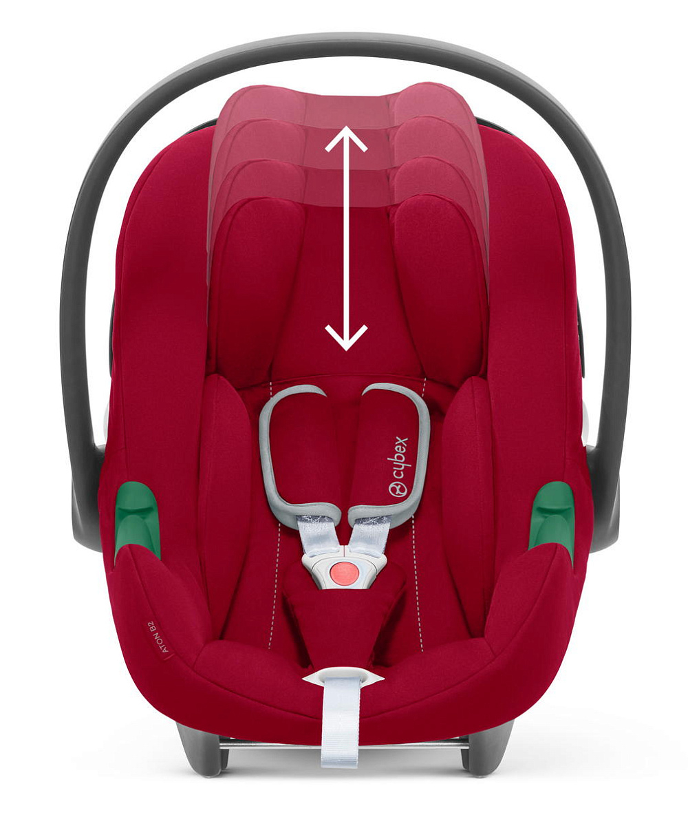 Коляска 3 в 1 Cybex Priam IV Rosegold complete и автокресло Aton B2 i-Size Dynamic Red Cozy Beige
