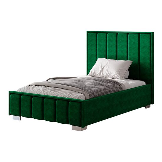 Мирабель Кровать 1,4м под ПМ (bts) изумрут с ПОС