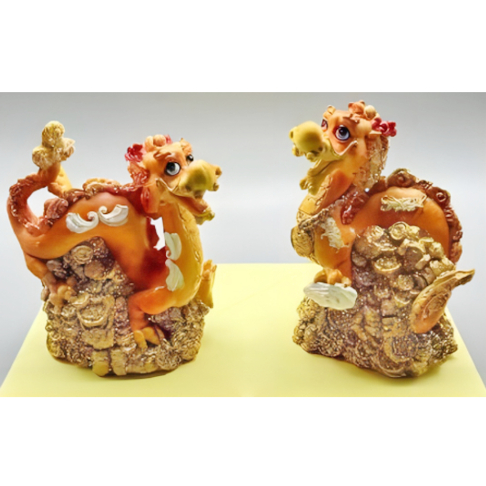 Фигурка «Золотая гора Дракона» 10*6,5*12 см, микс