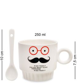 GAEM Art MUG-149/1 Набор из двух кружек «Поцелуйчик»