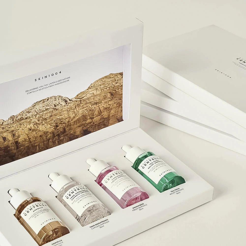 SKIN1004 Madagascar Centella Ampoule Kit, 30ml*4ea - Набор мини сывороток для лица, 30мл*4шт