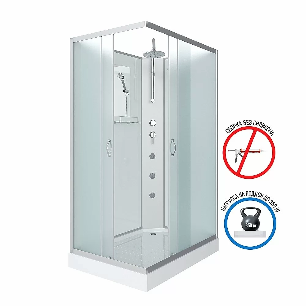 Душевая кабина Niagara Classic NG-43295-14QBKTG 120x90 с гидромассажем