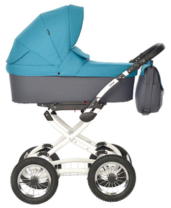 Детская коляска Indigo Blues Classic 1 в 1 Bl06 морская волна