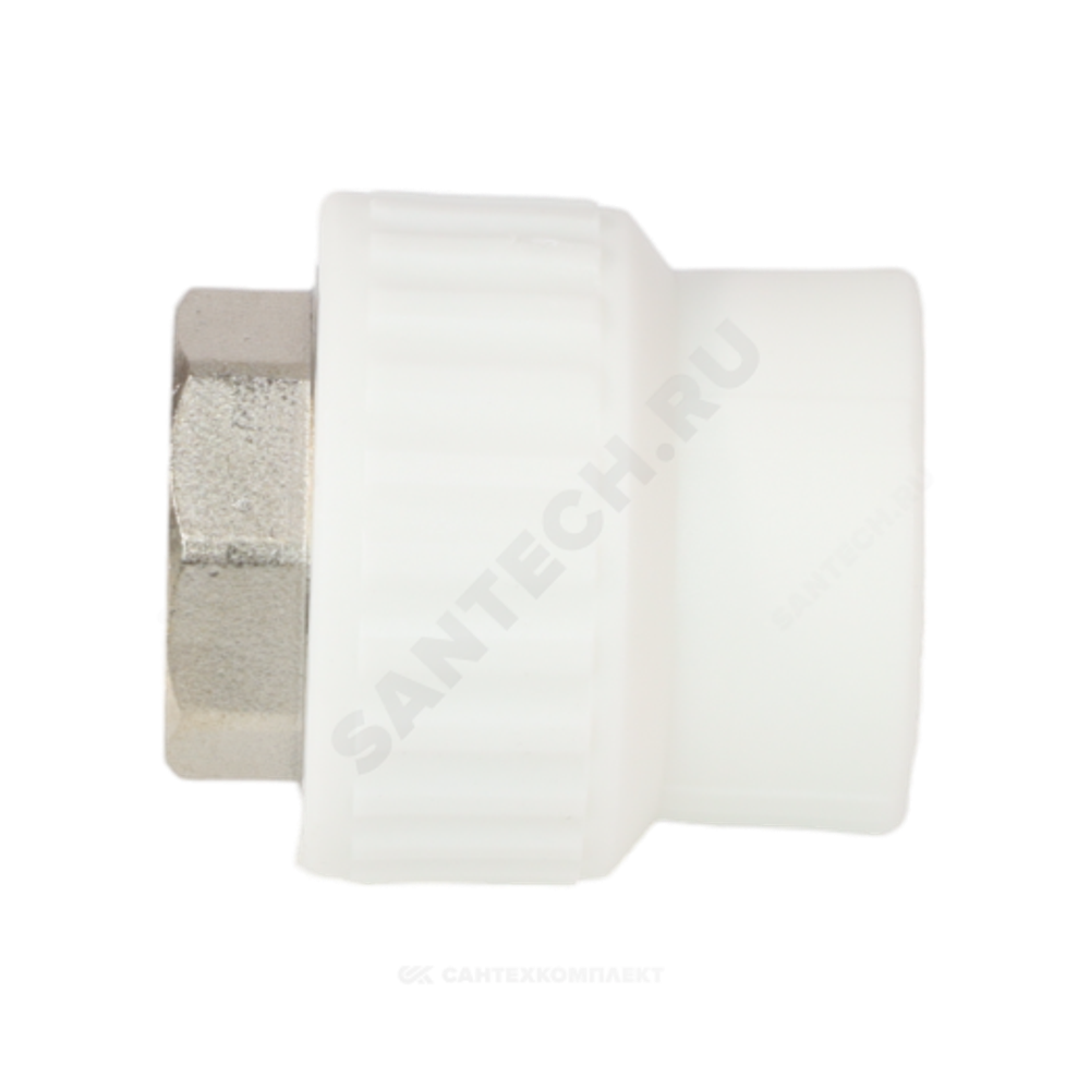 Муфта PP-R комбинированная белая Дн 110х4" ВР под ключ VALFEX 10134110