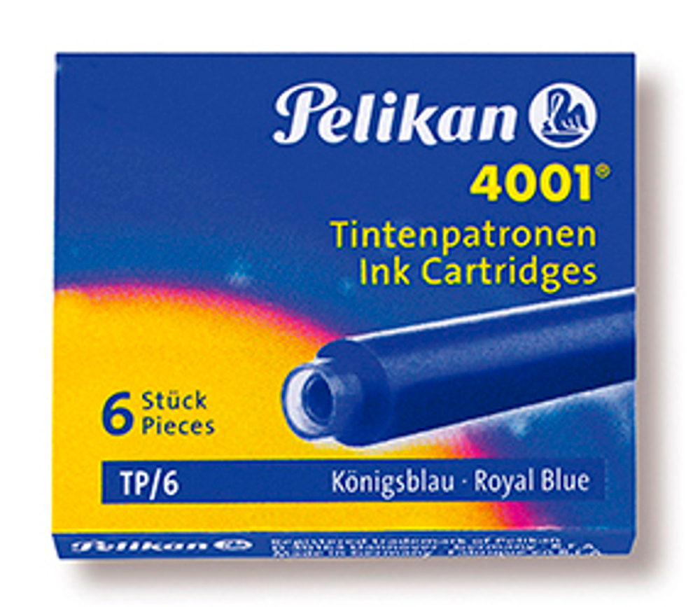 Картриджи - Pelikan, синий 6 шт.