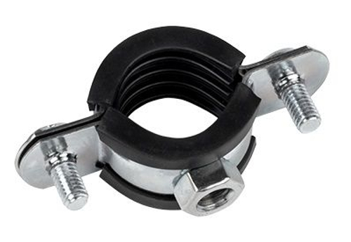 Хомут стальной 1/2" (20-24 мм), с уплотнителем EKF (10.00 шт.)