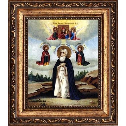 Иосиф Заоникиевский (Вологодский) преподобный, Христа ради юродивый. Икона на холсте.