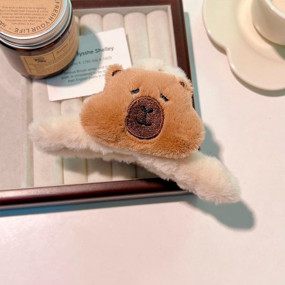 Плюшевая заколка &quot;Capybara Collection&quot;