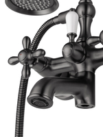Смеситель для ванны с душем WONZON & WOGHAND RETRO, Темный графит (WW-88639020-BGM)
