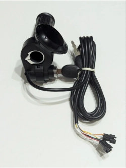 tt Ручка газа для электровелосипеда с замком и экраном черная (черный)