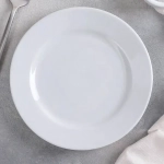 Тарелка фарфоровая десертная 19см Белье