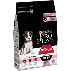 Pro Plan Puppy Medium Salmon - сухой корм для щенков средних пород c чувствительной кожей (лосось/рис)