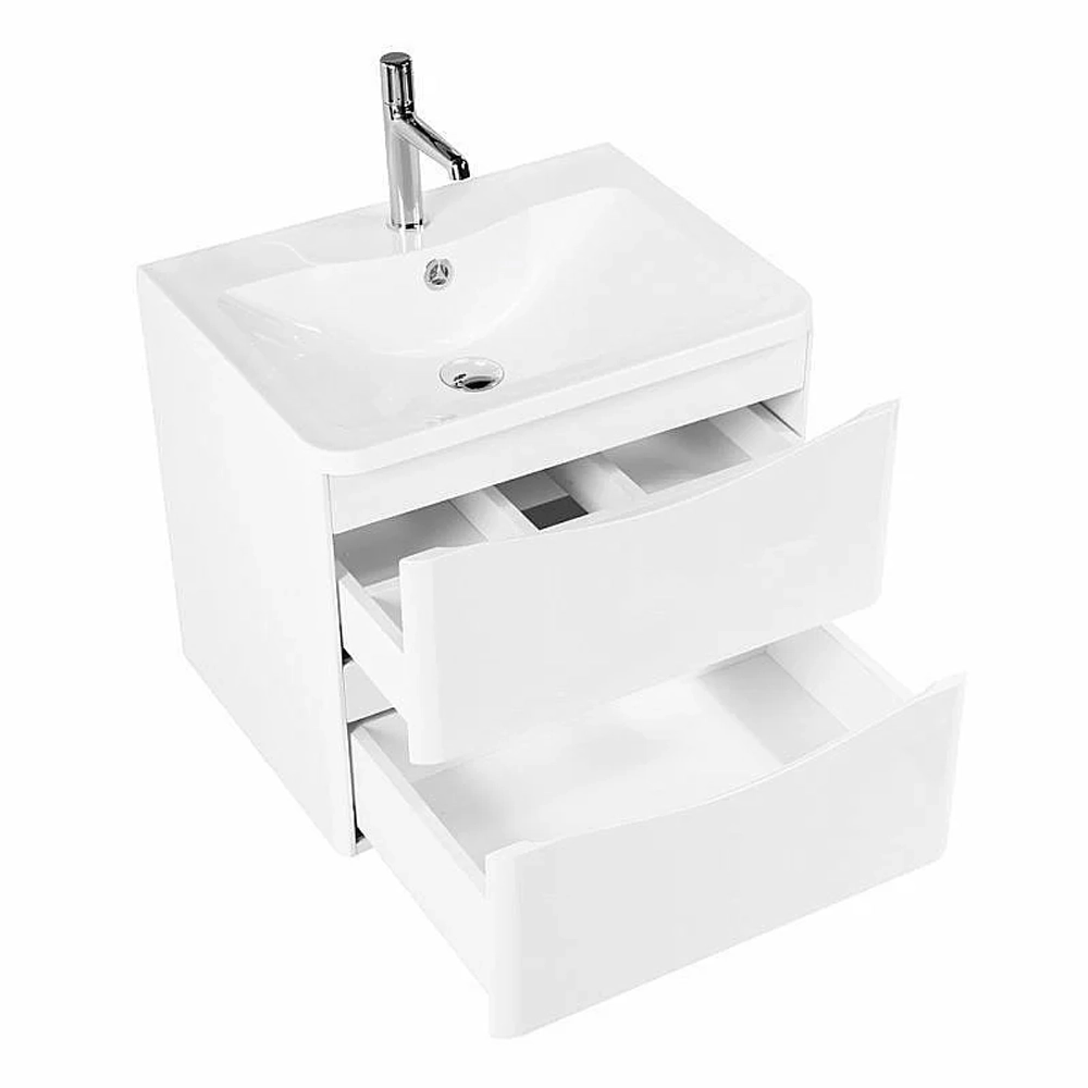 Тумба с раковиной BelBagno ACQUA 2C SO 120 Bianco Lucido