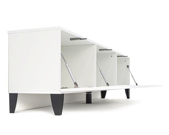 Тумба-ТВ СИРИНИЯ белый с тиснением / белый снег