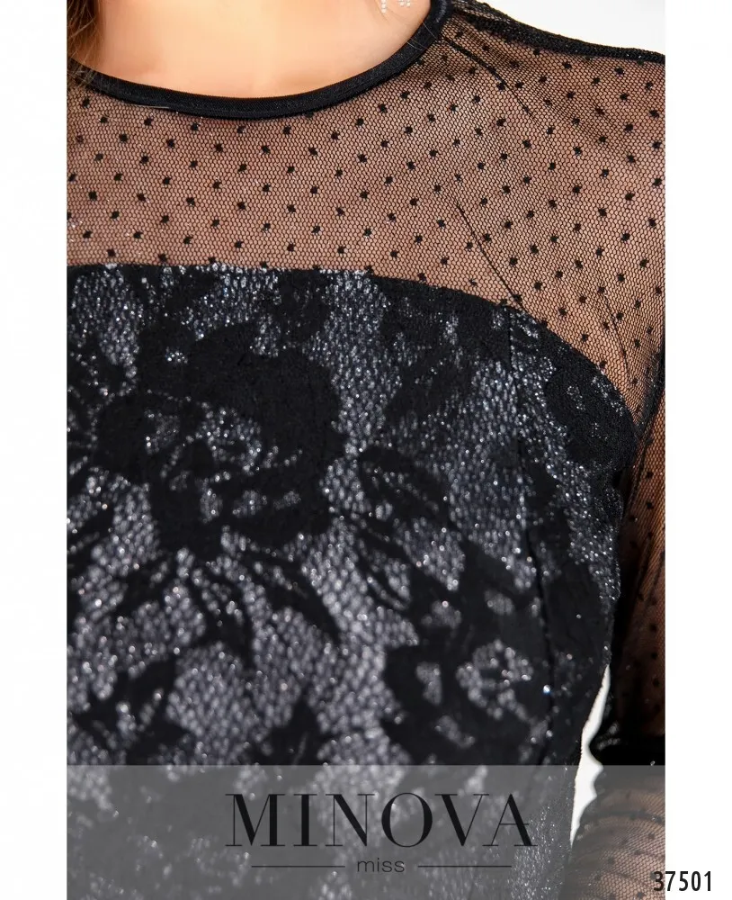 Платье 1156-черный Minova