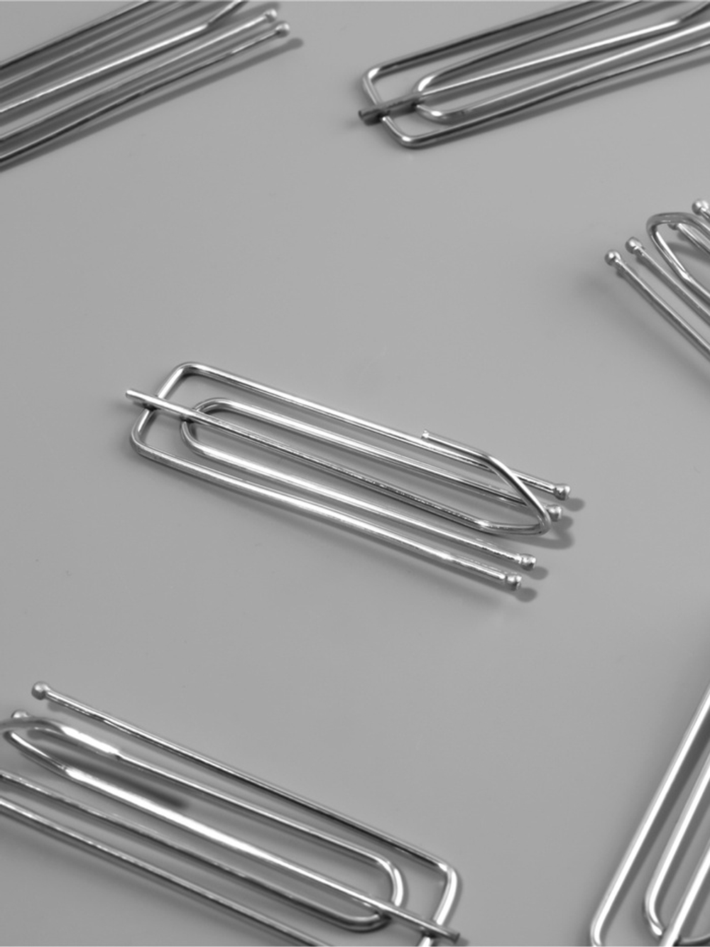 Крючок для штор, 70×25 мм, цвет серебряный