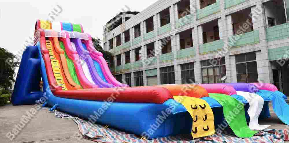 Надувная водная горка «Стремительные спуски», 24*6*8 м