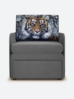 Кресло-кровать "Миник" с подлокотниками, купон Тигр