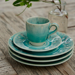 Чашка чайная бирюза, серия Madeira, керамика Costa Nova