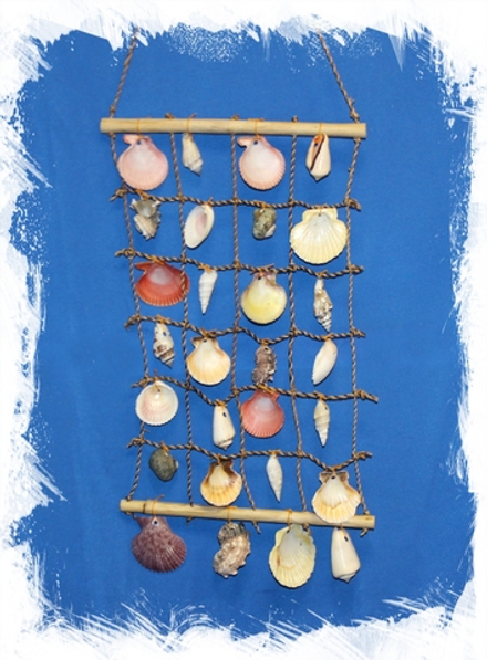 Декоративная сеть с ракушками 24*36 см