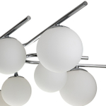 Светильник на штанге 10x40Вт G9, металл/стекло, серебро