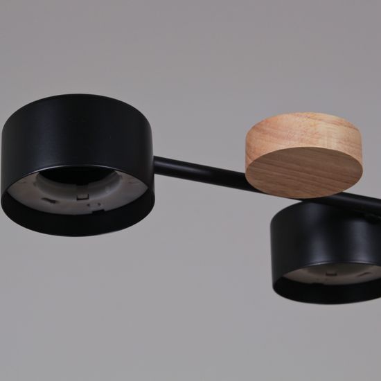 03758-0.3-06 BK+WOOD GX53 светильник потолочный