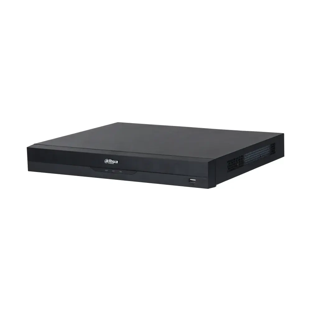 DHI-NVR4232-16P-EI Видеорегистратор IP 32-х канальный с ИИ с 16*PoE Входящий поток на запись: до 256Мбит/с; Запись : разрешение до 16Мп; HDD: 2 SATA до 16Тб каждый; декодирование: 2-кн@16Мп(25к\с), 16-кн@2Мп(25к\с); Видеовыходы: 1 HDMI, 1 VGA; Сеть: 1 порт 1000Mb; 16 RJ45 100Мбит/с (16 PoE/PoE+, до 130Вт); USB:1 порт 2.0, 1 порт 3.0; Аудио вх. вых 1/1 для дуплексной связи; Трев. вх. вых. 4/2 P2P, ONVIF; Поддержка: iOS, Android, Windows Phone; Питание: DC53В/2A; видеоаналитика: 1кн детектор лиц и распознавание лиц (12лиц/с), 2кн охрана периметра, IVS, 4кн SMD ; видеоаналитика с камер: 8кн детектор лиц и распознавание лиц, тепловая карта, подсчет людей, 8кн SMD, интеллектуальный поиск.