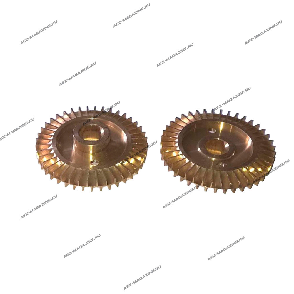 Крыльчатка для насоса металлическая D-66x14мм скос с 2 сторон, H-16,5мм