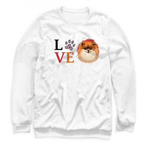 Свитшот "Шпиц - любовь"