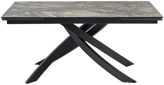 Стол ESTEBIO 160 KL-176, итальянская керамика/ черный каркас