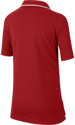 Футболка для мальчика теннисная Nike Court B Dry Polo Team - gym red/white/white