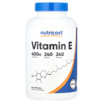 Nutricost, Витамин E, 180 мг (400 МЕ), 240 мягких таблеток