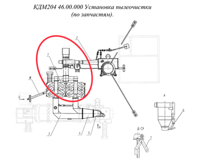 КДМ204 44.00.000Ч Пылеочистка сухая