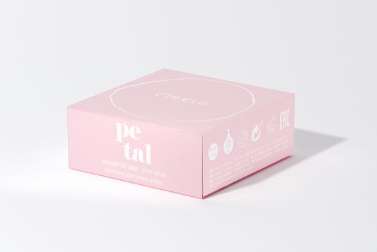 Твердый шампунь Cirkle PETAL для сухих волос, 50 г / CIRKLE petal solid