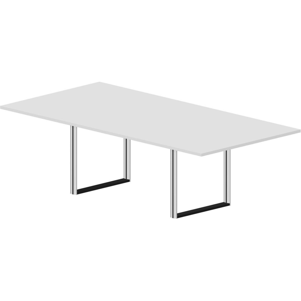 Стол Carre для совещаний Ш240 (меламин) Белый/Хром OC240BL