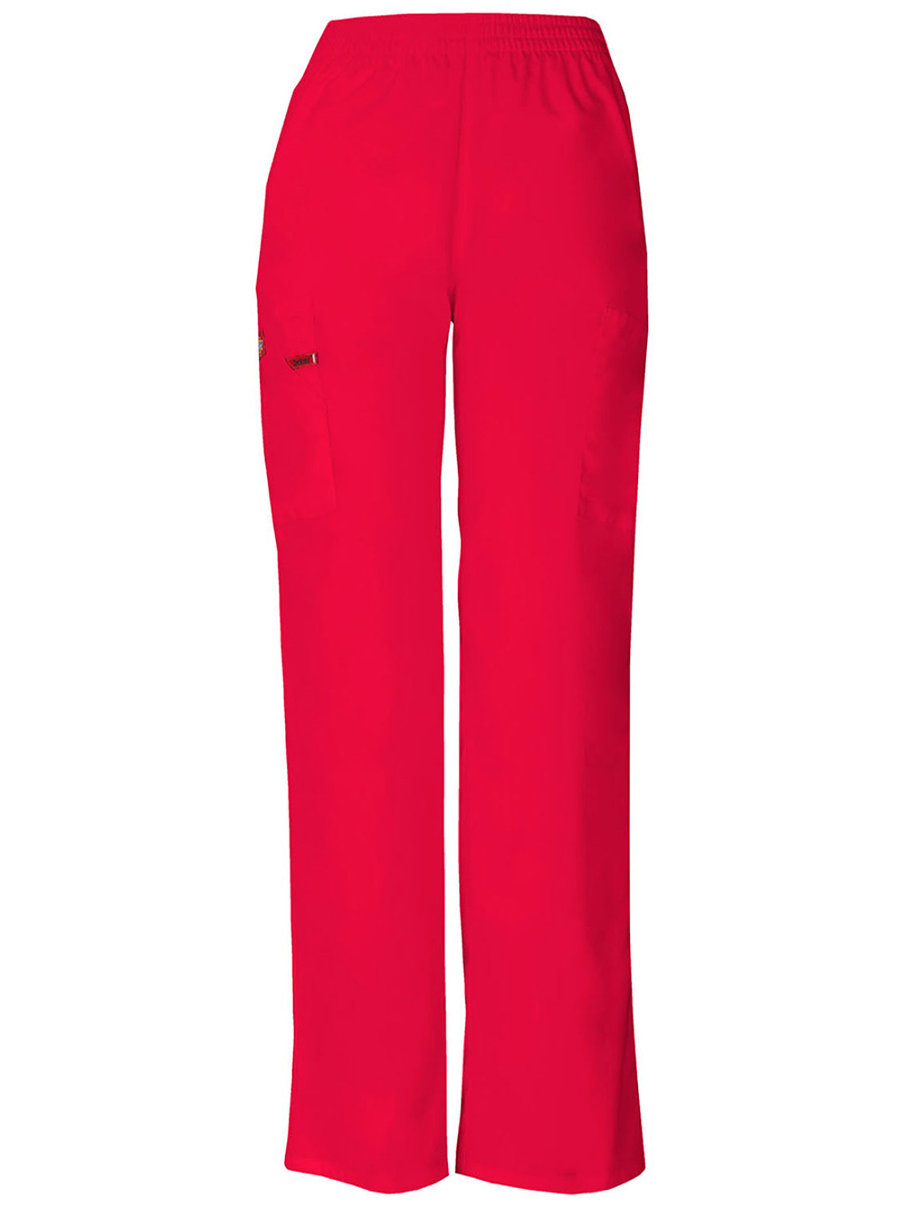 Брюки медицинские женские Dickies 86106 с эластичным поясом, красный, 48