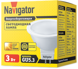 Лампа Navigator 94 255 NLL-MR16-3-230-3K-GU5.3