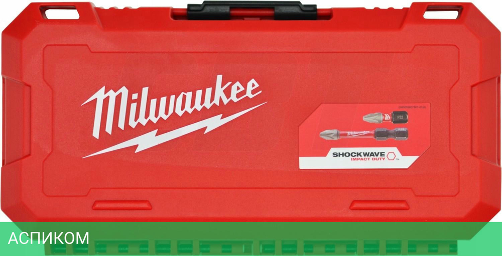 Набор бит Milwaukee Shockwave 70шт в пластиковом кейсе (4932492007)