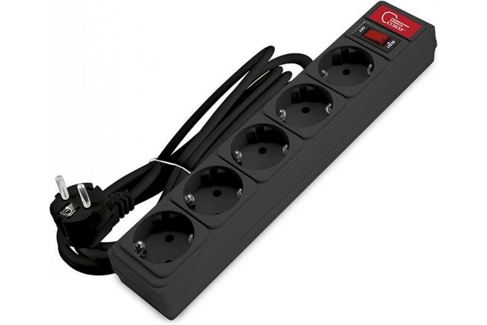 Сетевой фильтр СОЮЗ 5 гнезд 5м ПВС 3*0,75