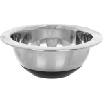 Миска из нержавеющей стали 1,25л на силиконовом основании 20см с широким краем