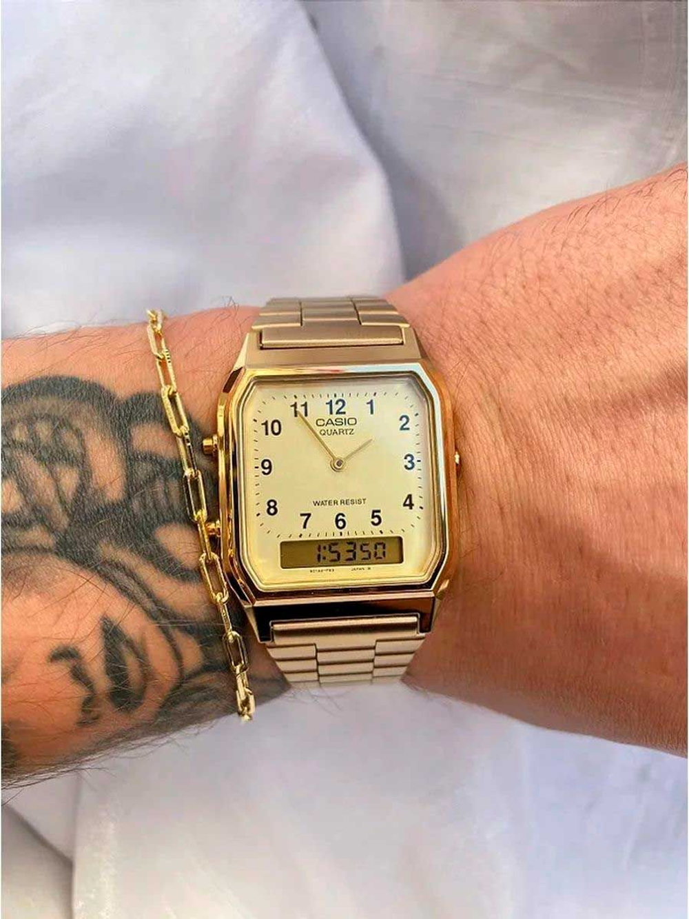 Мужские  наручные часы Casio Vintage AQ-230GA-9B