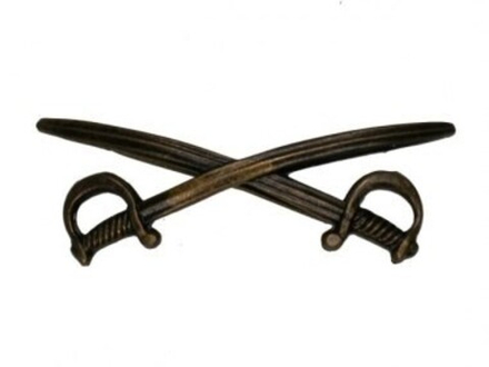 Эмблема петличная Казачество (сабли) полевые