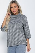 Джемпер Эдельвейс (черно-серая) Б12404-18 LT Collection