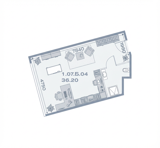 Home-офис в БЦ Строгино Сити, 36,2 кв.м.