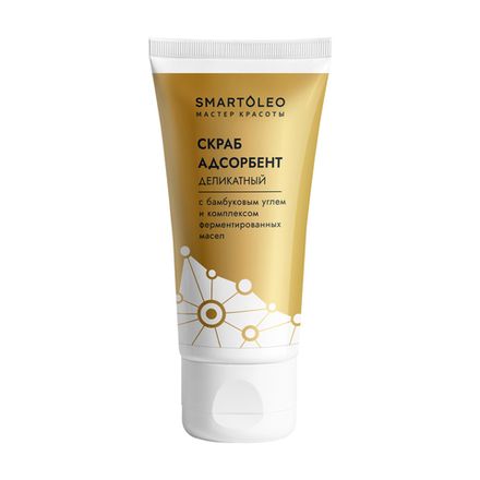 SmartOleo Скраб-адсорбент "Деликатный" с бамбуковым углем и комплексом ферментированных масел