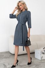 Платье Милана (синий/серый) Р11-1248/2 Nikol