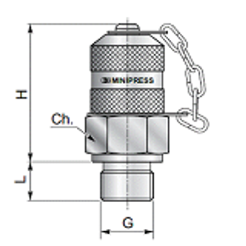 КТ 16x2 - BSPP (Ш) 1/4 flat face (металл.)