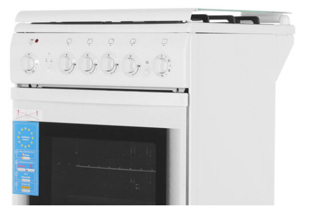 Плита газовая DE LUXE 5040.20гэ (кр) ЧР (эл.духовка)