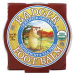 Badger, Бальзам для ног с экстрактами перечной мяты и чайного дерева, .75 унций (21 г)